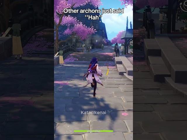 Other genshin archons just say ''Hah'' #genshinimpact #genshin #hoyocreators #hoyoverse