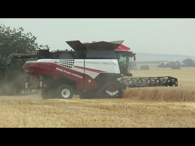 Rostselmash Torum 770 rotary combine demo in Germany + NO MUSIC