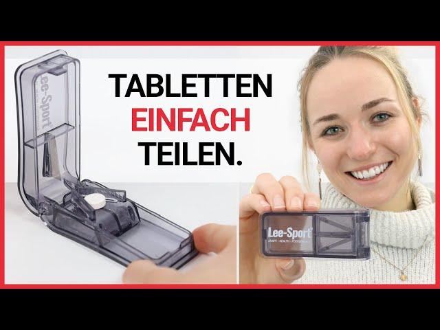 Wie teilt man Tabletten richtig? Lee-Sport® Tablettenteiler.