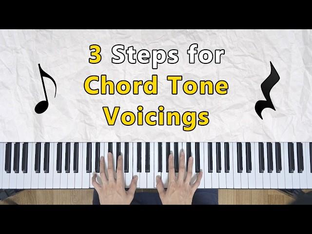 3 Steps To Make CHORD TONE Voicing | All Of Me