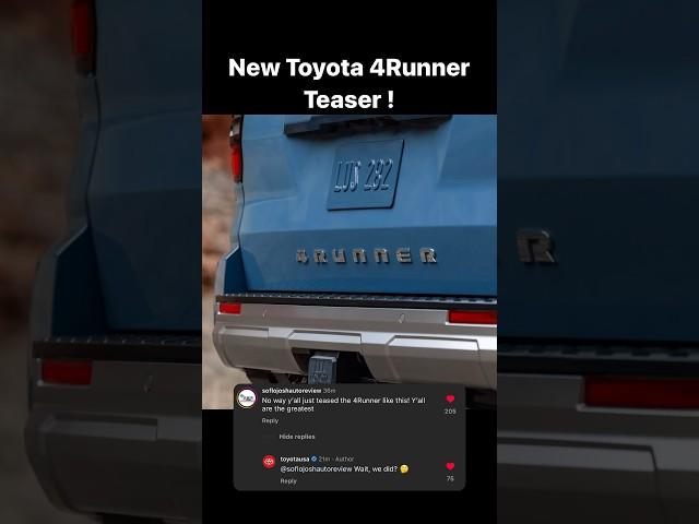 @toyotausa  we see what you did there #Toyota #LetsGoPlaces #4Runner #Suv #Offroad