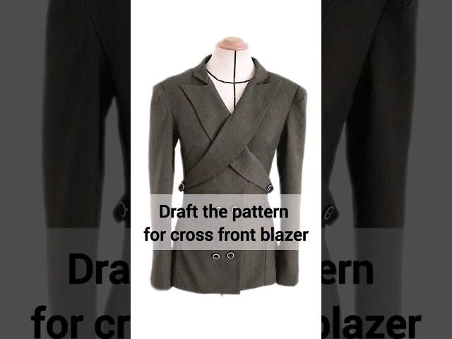 #draft the #pattern for cross #front #blazer #sewinglabmilanoeasysew #easysew