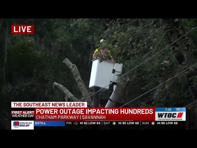 Power outage impacting hundred