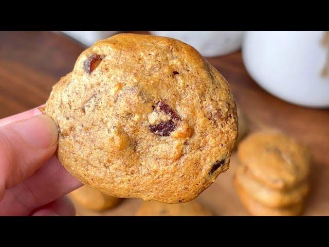 Soft Date Cookies: NO FLOUR, NO SUGAR / 3 Ingredients!