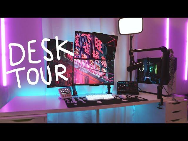 My Gaming Desk Tour | clean + simple creative space