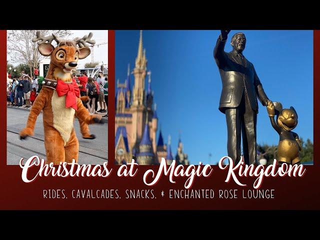 Magic Kingdom Cavalcades, Snacks, Rides, and Enchanted Rose | Disney World Christmas 2020 Vlog