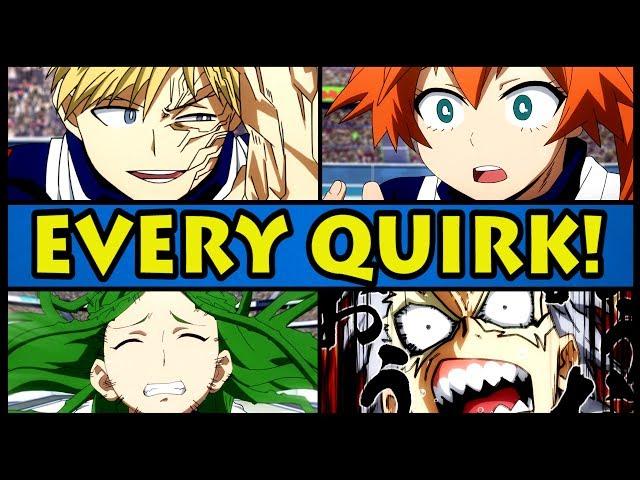 EVERY QUIRK EXPLAINED! | Class 1-B (My Hero Academia / Boku no Hero Academia All Quirks)