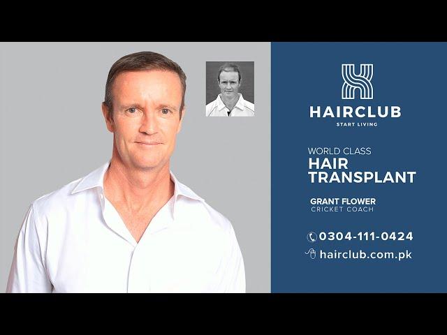 Grant Flower Hybrid FUE Hair Transplant by Dr. Muhammad Nasir Rashid at Hair Club Pakistan