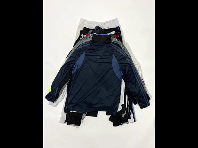 Mixed Long Sleeve Athletic Jerseys used clothing bale samples from Global Clothing Industries