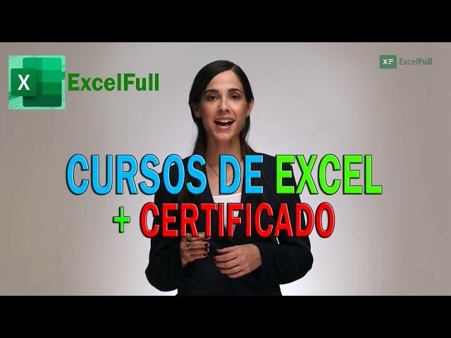 Cursos de EXCEL con EXCELFULL // con CERTIFICADO