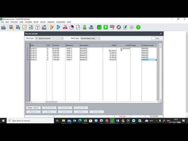 COMPUTERISED FIN SYSTEM N5 - V3 Entering Balances in the GJ Pastel-DUMA-26 MAY 2022 QP