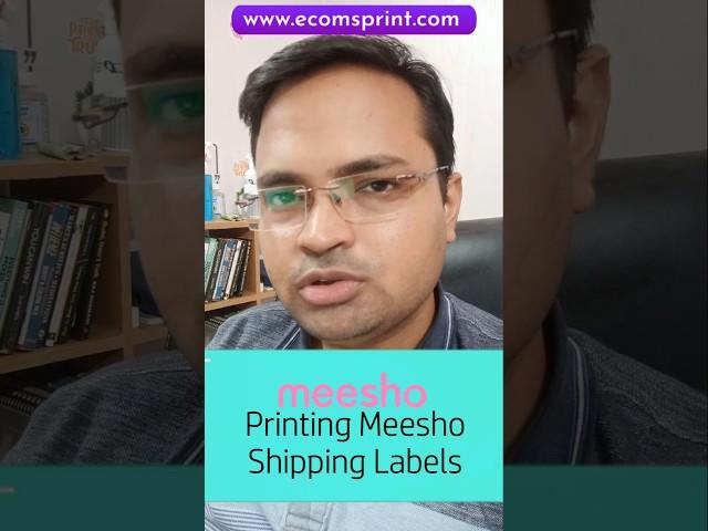 Meesho Shipping Label Printing without Crop | Thermal Label Printing