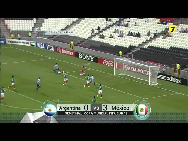 México vs Argentina 3-0 Semifinal Mundial Sub 17 TV AZTECA FULL HD 2013