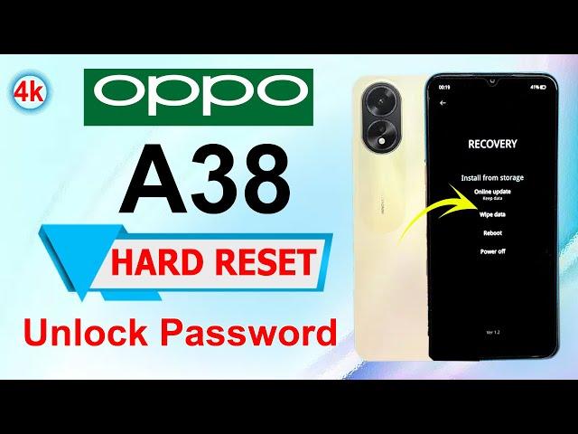 How To Hard Reset OPPO A38 | OPPO A38 Hard Reset  Phone via Recovery Mode  Factory Reset Screen Lock