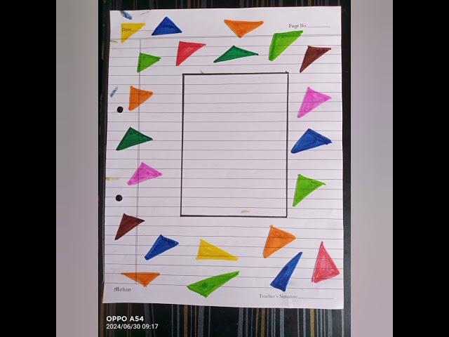 File decoration #borderdesign #art #pageborder #filedesign #practicalfile part 2