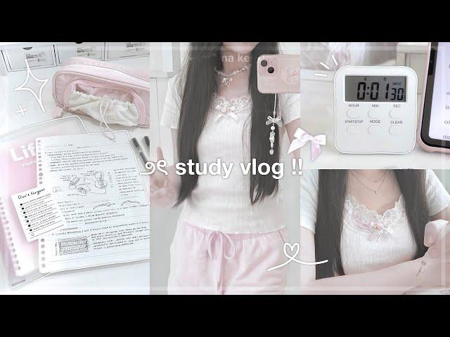 STUDY VLOG ep. 2  | how I stay motivated, study tips + note taking, jeulia haul | jorgina kei