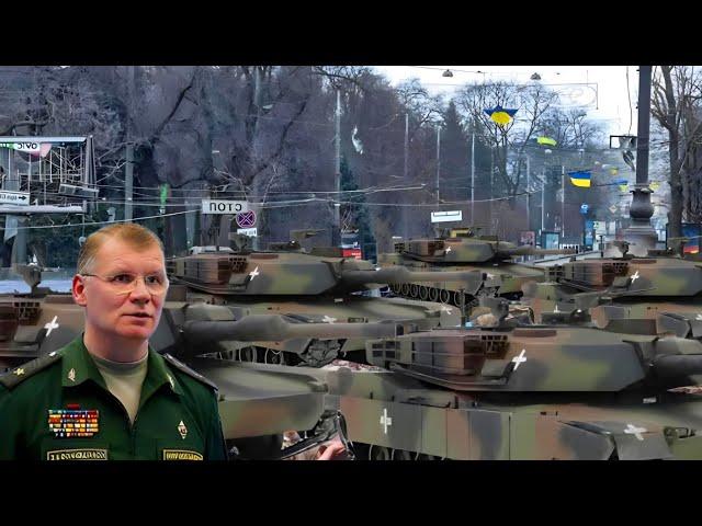 7 Minutes Ago! Russia Shows Off 9 US Abrams M1A2 Tanks Abandoned by Their Crews