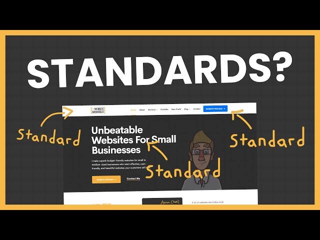 Web Design Standards - Why They Are Overrated