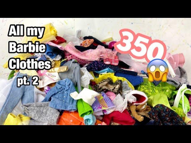 All My Barbie Doll Clothes! 350 Clothes! #2 (Collab w/ Yoummy dolls show)