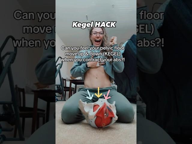 Kegel HACK for Pelvic Floor & Low Belly Weakness! #doctor #health #mom #fitness #abs #kegel #viral