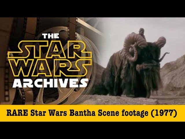 RARE Star Wars Bantha Scene footage (1977)