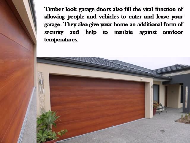 Timber Look Garage Doors