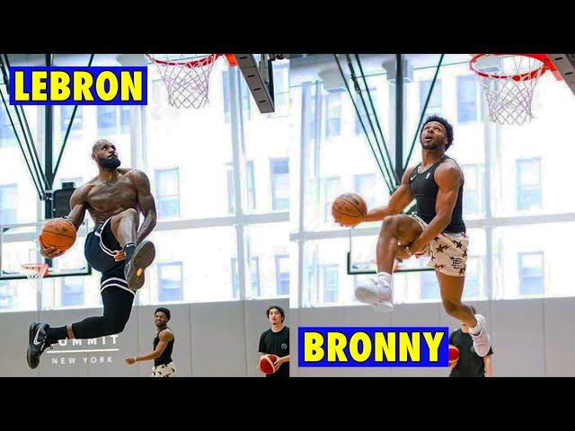 LeBron James, Bronny James & Bryce James WORKOUT TOGETHER!!! 