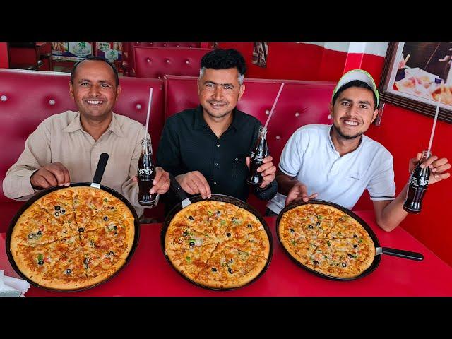 Big Pizza Eating Challenge | Food Competition | Pizza Eating Contest | Mubashir Saddique