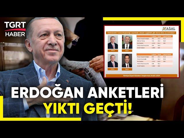 Cumhurbaşkanı Erdoğan, Anketlerde Rakip Tanımıyor! Yılın Son Anketinde Herkese Karşı Önde!