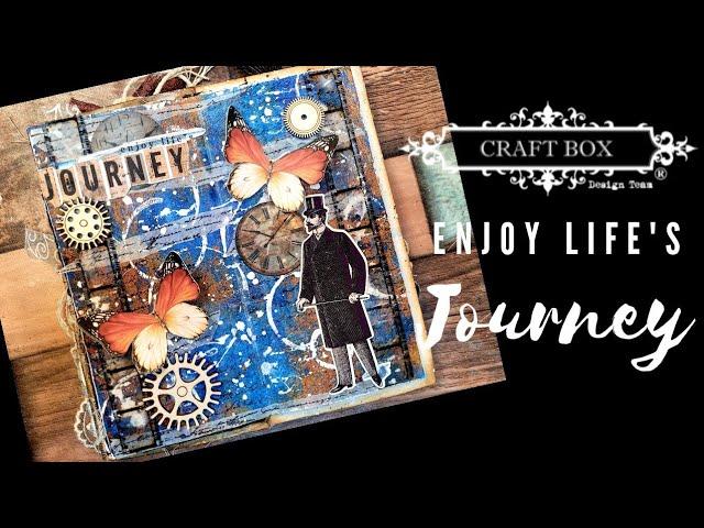 Enjoy Life's Journey | Art Journal page | Craft Box UK Design Team