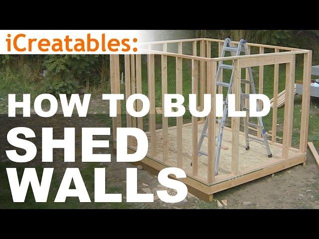 How To Build A Shed - Part 5 - Wall Framing