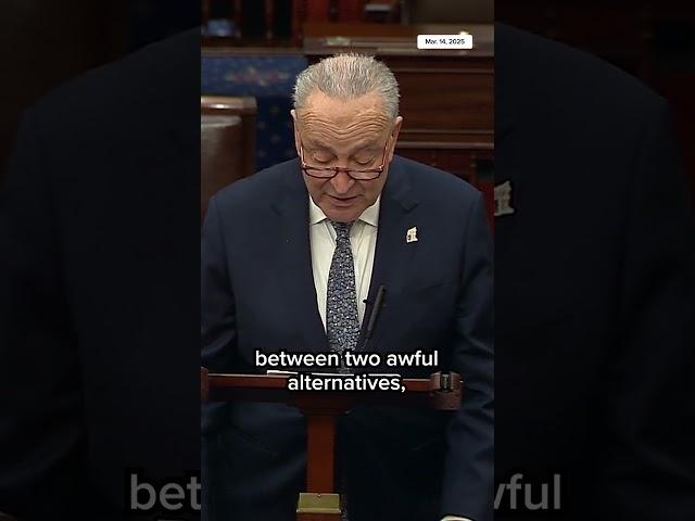 Schumer ahead of voting for GOP funding bill: 'Shutdown is a far worse option'