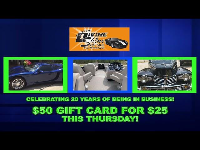 WDAM Promercial - The Divine Shine Detail Experience - Pine Belt Marketplace: Half-Off Thursday