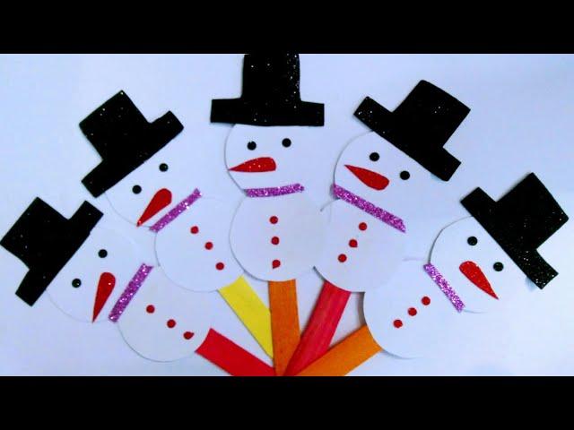 Snow man handout for Winter Day Celebration | Handout for Kids | The Arshi  Creation |