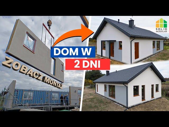 DOM W 2 DNI? SOLIDNY PARTEROWY DOM Z FABRYKI SOLID MODULAR MONTAŻ ENERGOOSZCZĘDNEGO DOMU MODUŁOWEGO