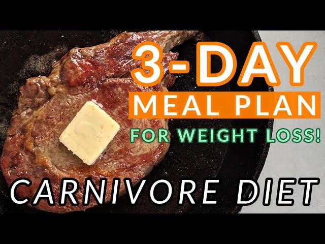 3-Day Carnivore Diet Meal Plan FOR WEIGHT LOSS!