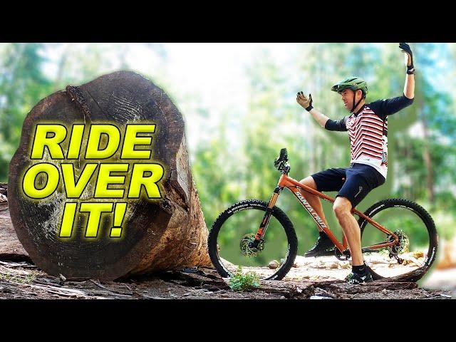 How To Ride Your Mountain Bike Up And Over Obstacles On The Trail