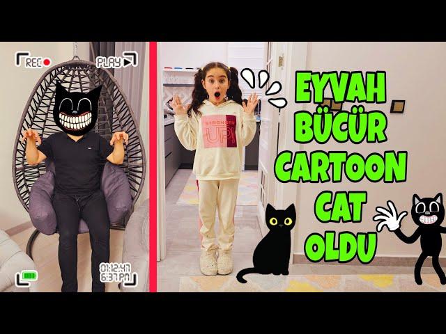 BÜCÜR SİHİR YAPTI CARTOON CAT OLDU !! ELİF SİNEM BÜCÜR KAYIP NAPCAZ ?!