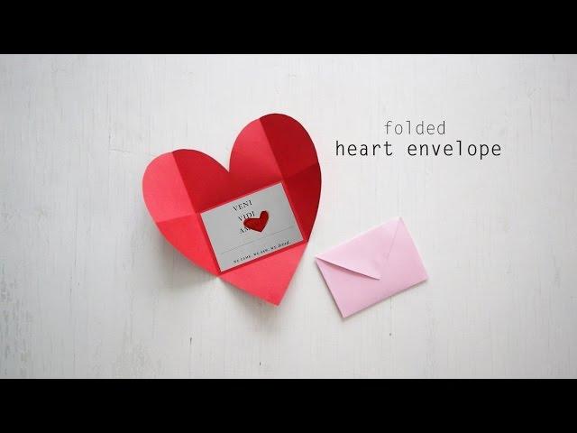 DIY: Folded Heart Envelope