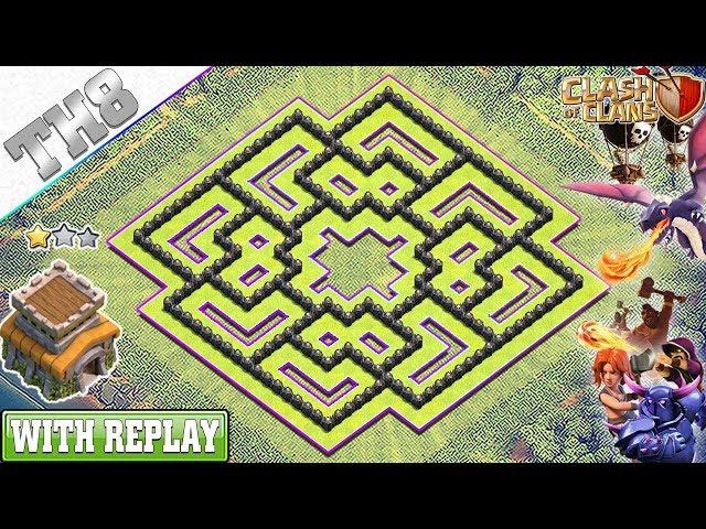 BEST Town Hall 8 (TH8) TROPHY Base!! TH8 Base Design/Layout/Defense - Clash of Clans