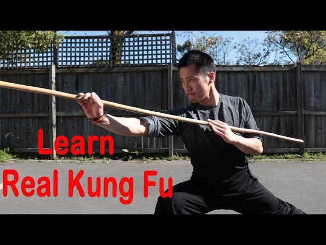 Shaolin Kung Fu Wushu Basic Bo Staff Training Session 1