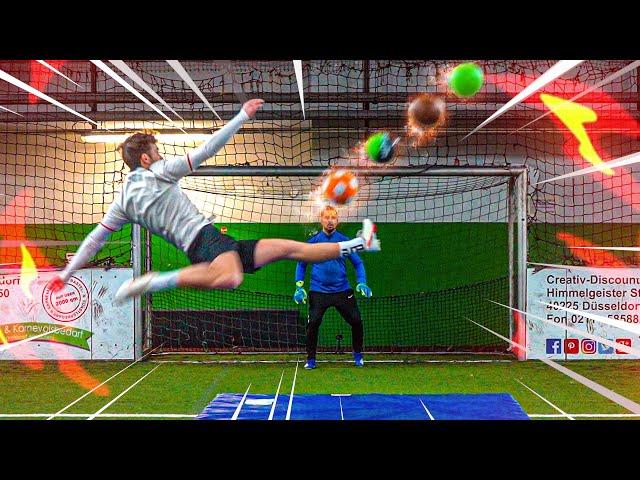 EPISCHE FALLRÜCKZIEHER FUßBALL CHALLENGE + BESTRAFUNG