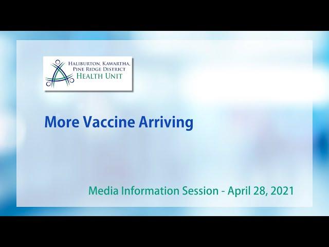 More Vaccine Arriving