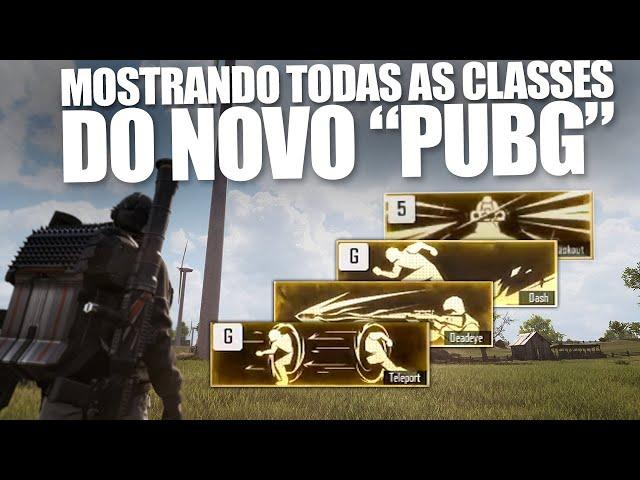 MOSTRANDO AS CLASSES E ARMAS DO NOVO "PUBG"! -SUPER PEOPLE-