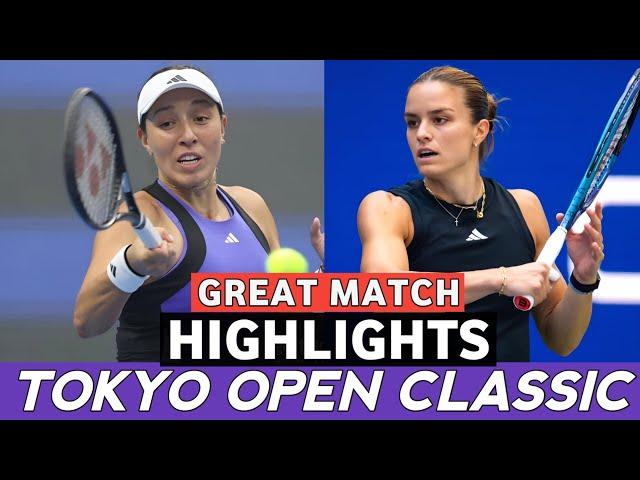 Jessica Pegula vs Maria Sakkari Great Match Highlights - Tokyo Open Tennis Classic