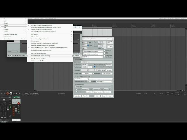 How to compose a melody by step-recording in REAPER