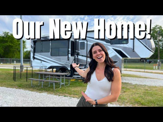 We Sold Our Travel Trailer & Bought a Fifth Wheel (First time seeing it!)