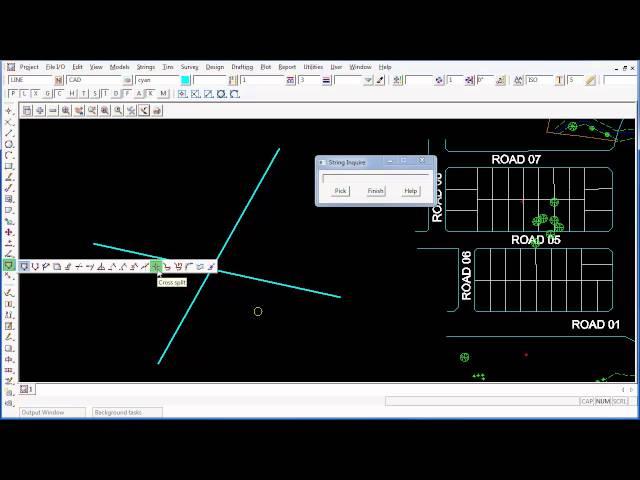 12d Model CAD - String Cross Split