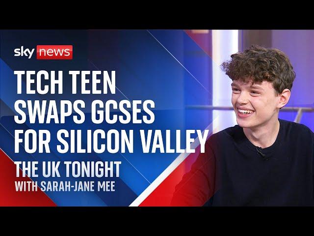 Teenager swaps GCSEs for Silicon Valley after AI start-up secured $1m investment