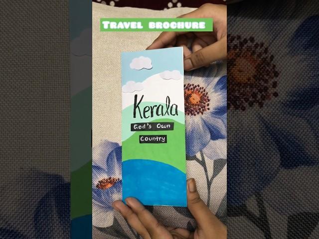 Kerala travel brochure idea | School Project Ideas #travel #kerala #diy #schoolproject #trending